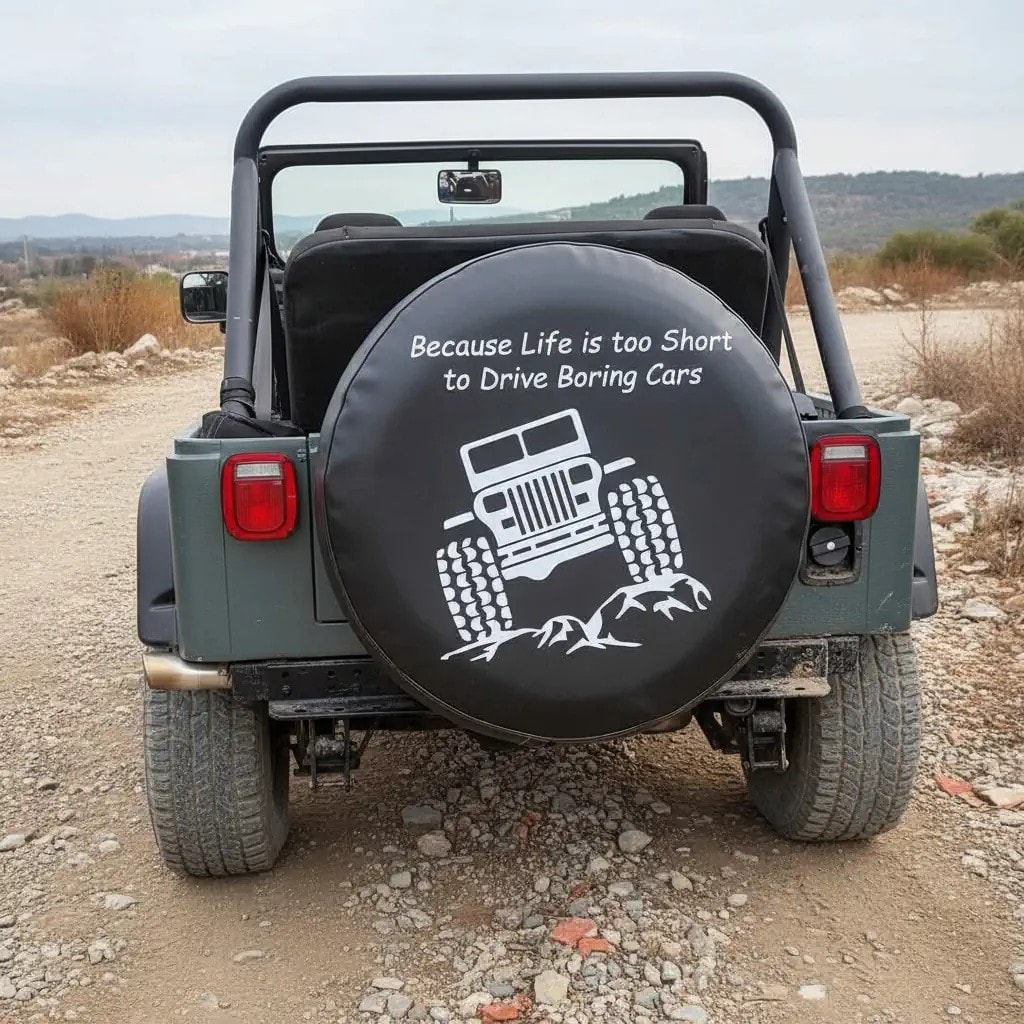 Offroad Vehicle Designed Spare Wheel Tire Cover